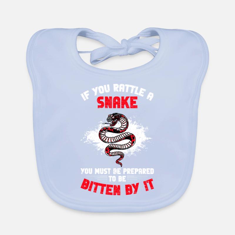 Rattle A Snake Rattlesnake Snake Gift Bavoir bio Bébé