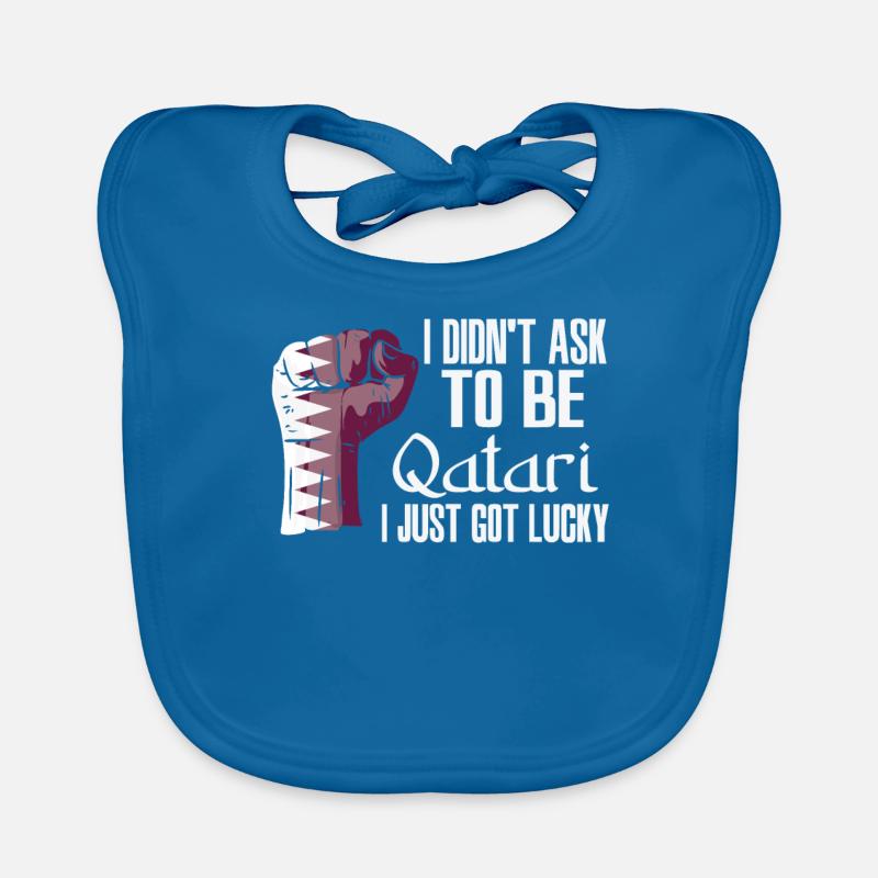 Fierté qatarie Drapeau qatari agrandi Bavoir bio Bébé