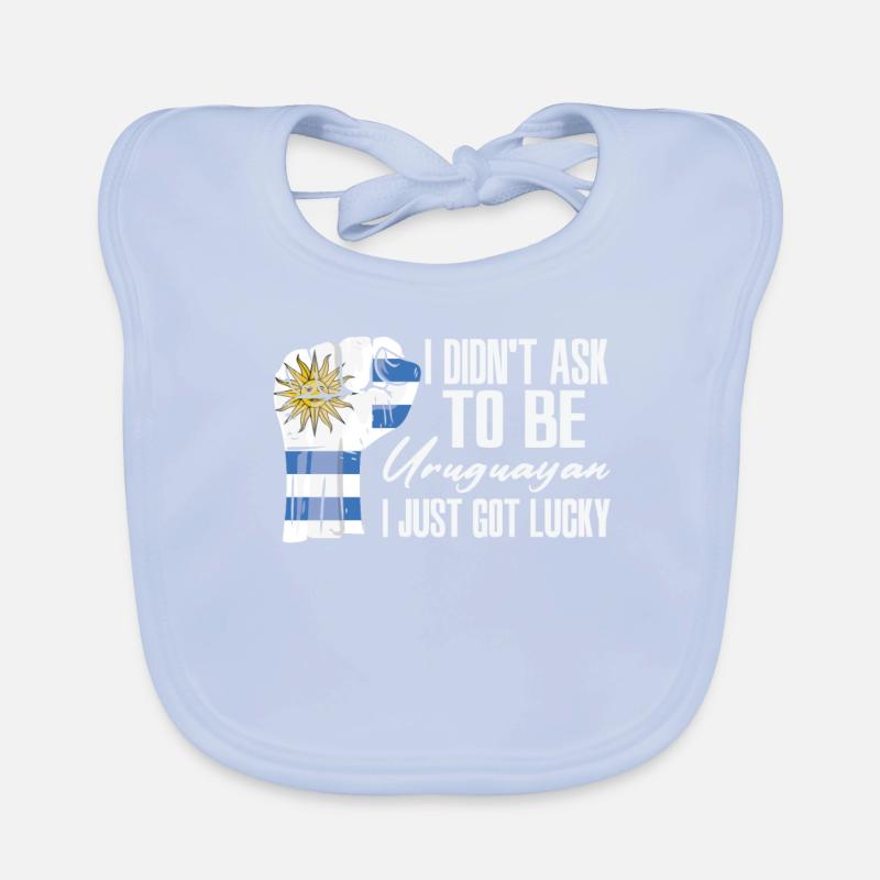Fierté uruguayenne Drapeau uruguayen Bavoir bio Bébé