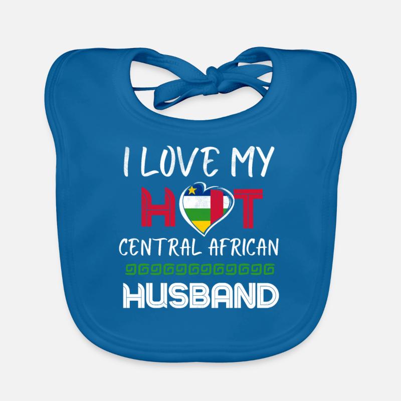 Funny Central African Husband Baby Bio-Lätzchen