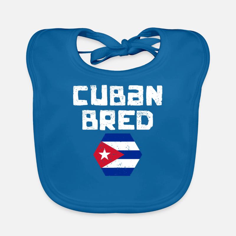Drapeau cubain élevé impressionnant Pan Cubano pour le Bavoir bio Bébé