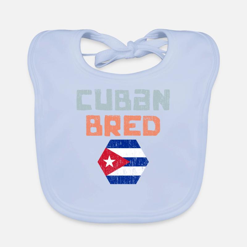 Drapeau cubain vintage cubain Pan Cubano pour le Bavoir bio Bébé