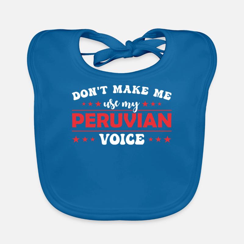 Ne me forcez pas à donner ma voix péruvienne Bavoir bio Bébé