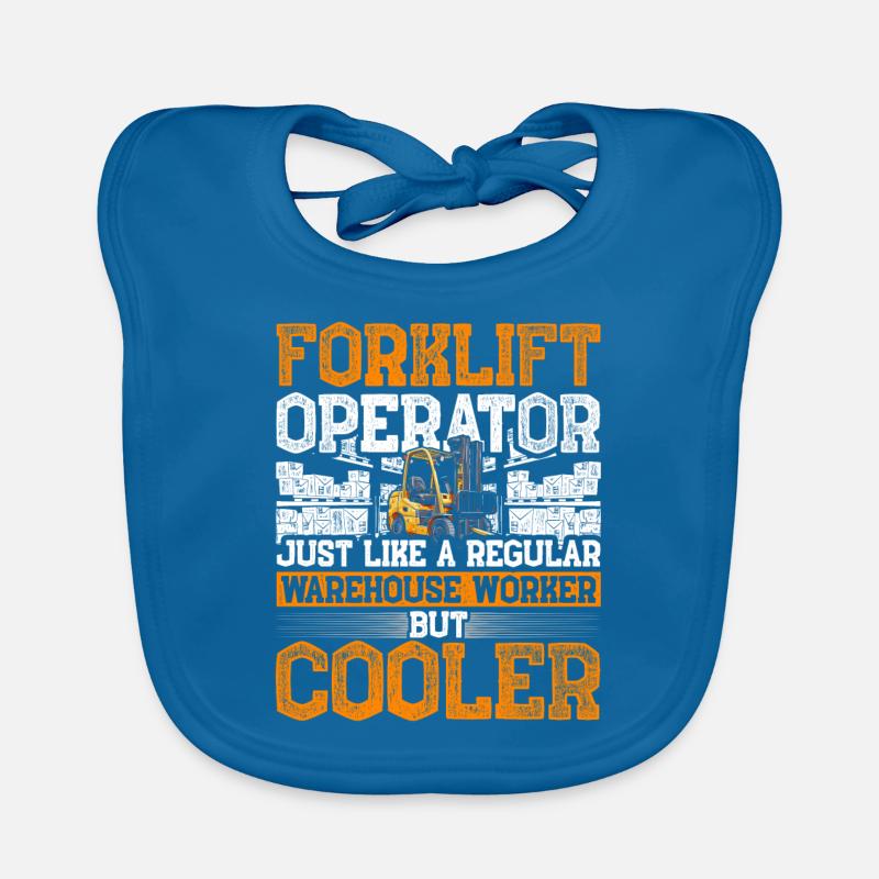 Forklift driver Organic Baby Bibs