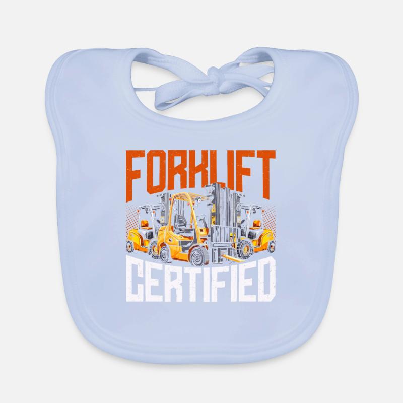 Gabelstaplerfahrer Forklift Certified Baby Bio-Lätzchen