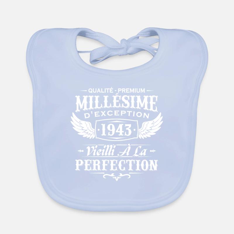Millésime 1943 Bavoir bio Bébé