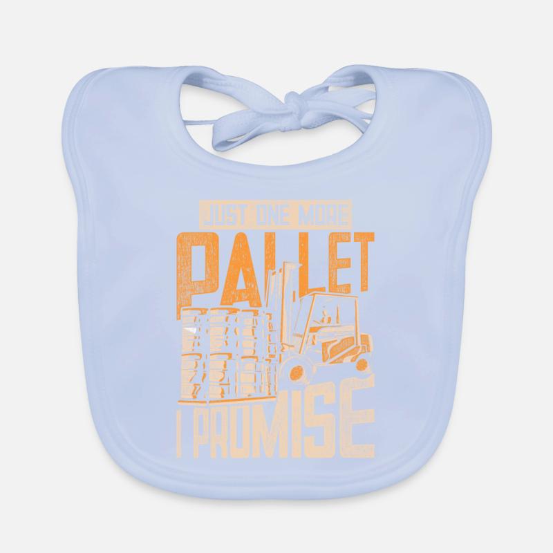 Forklift Driver Forklift Driver One More Pallet Organic Baby Bibs