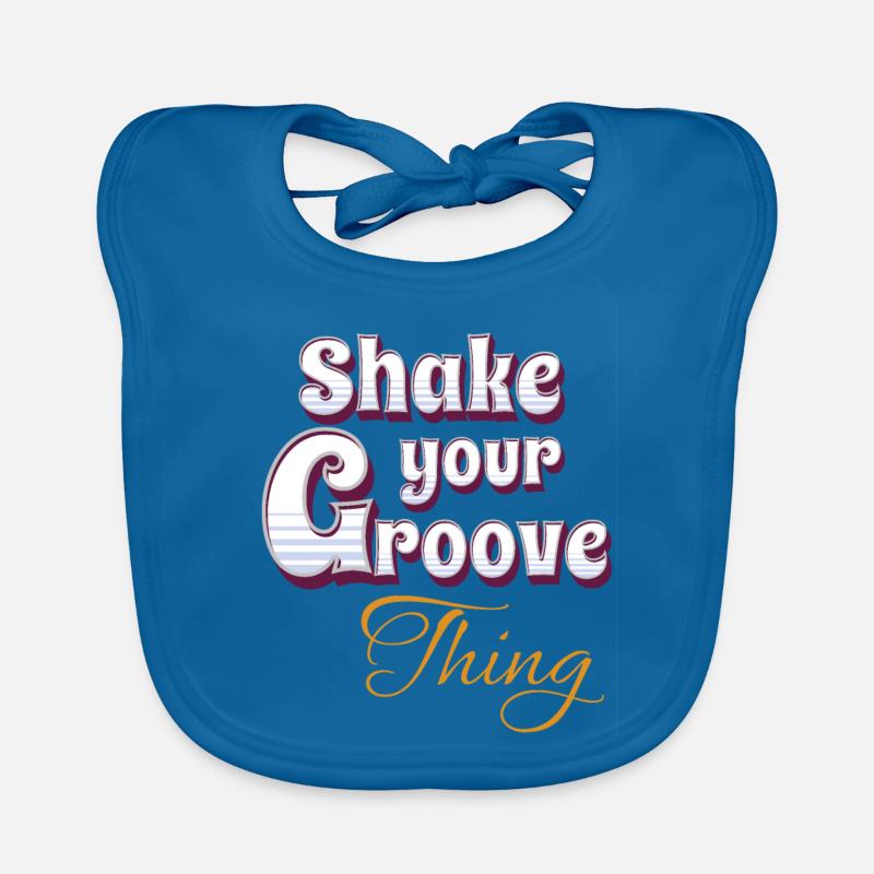 Shake your groove thing Organic Baby Bibs
