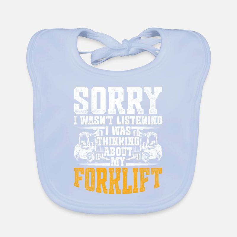 Gabelstaplerfahrer Staplerfahrer Baby Bio-Lätzchen