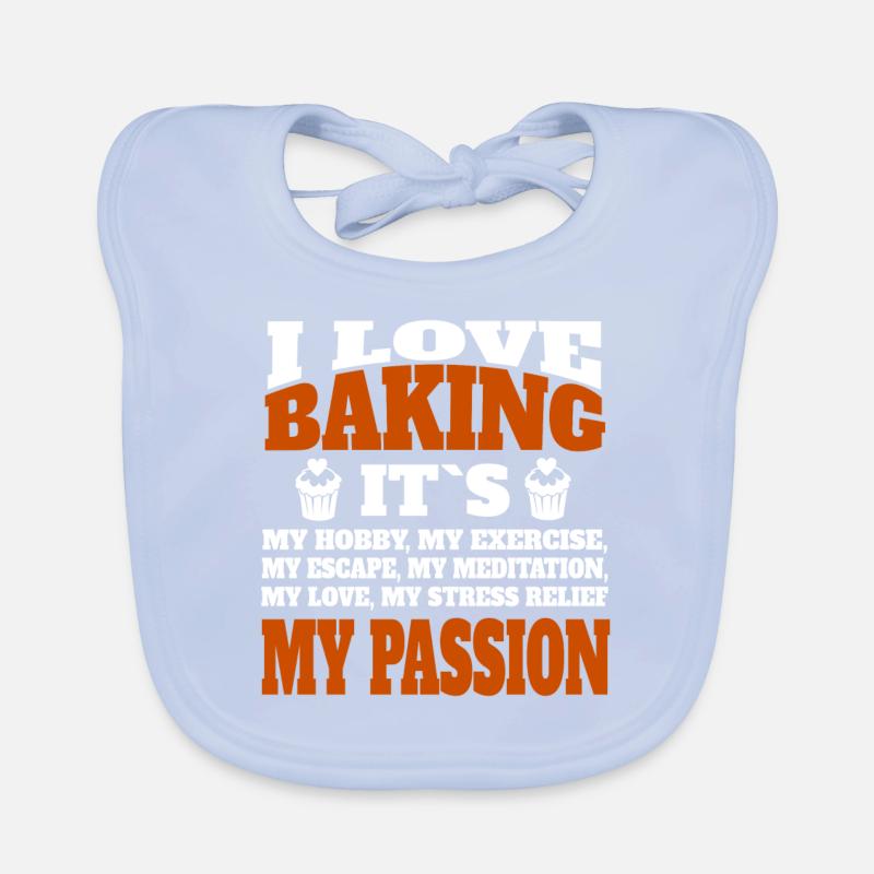 Confectionery, baking, baking, bakery, confectioner Organic Baby Bibs