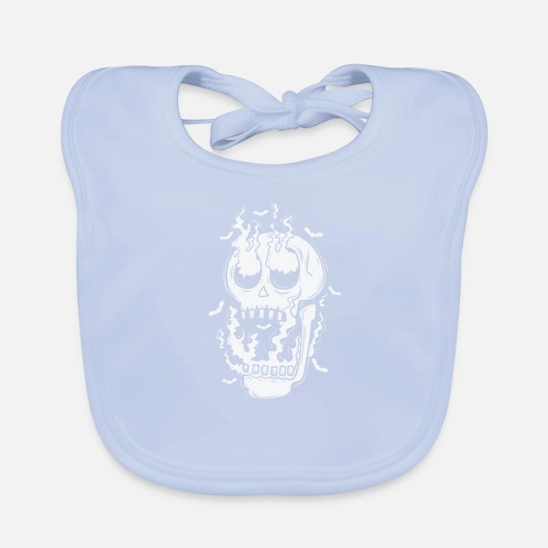 Gothic head dark melancholy Organic Baby Bibs