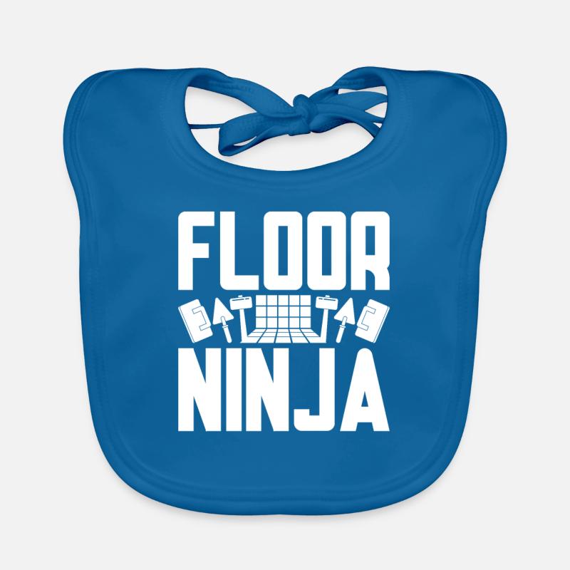 Couche de sol Couche de carrelage Couche de chape Ninja de sol Bavoir bio Bébé