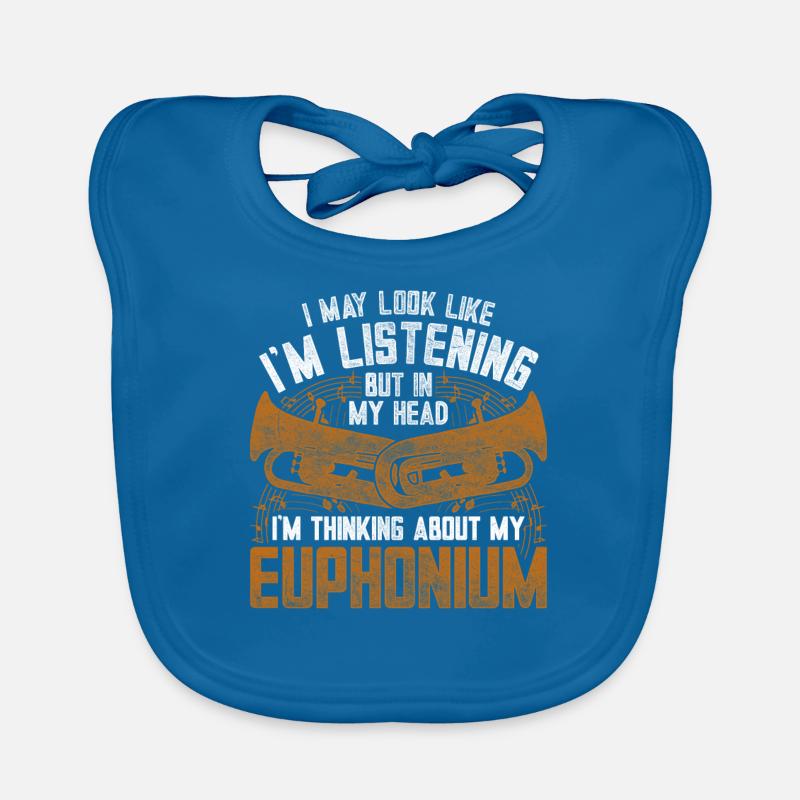 Euphonium Eufonium Euphonist Organic Baby Bibs
