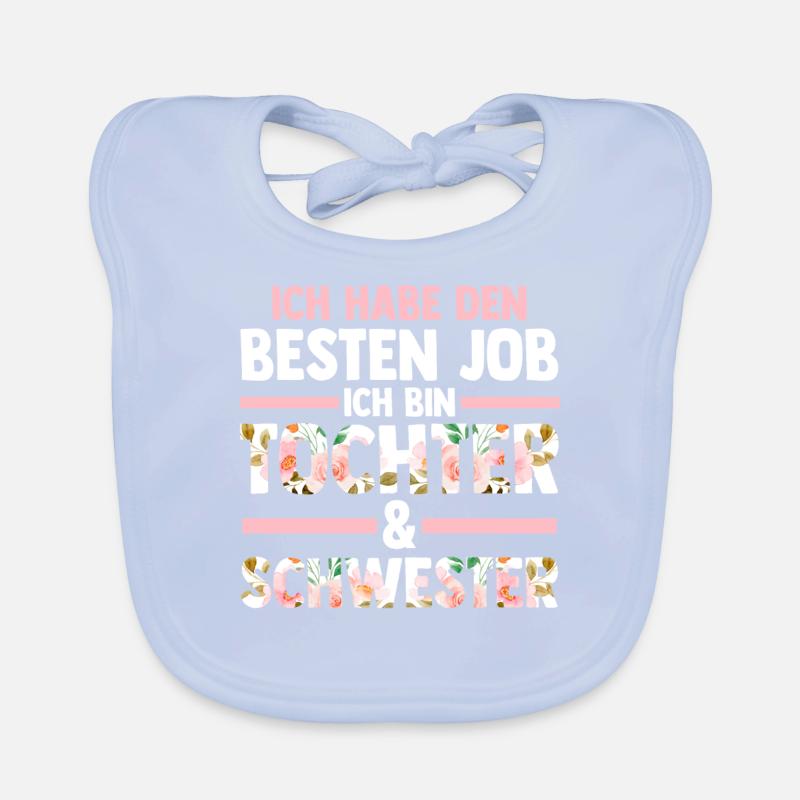 Tochter Schwester Baby Bio-Lätzchen