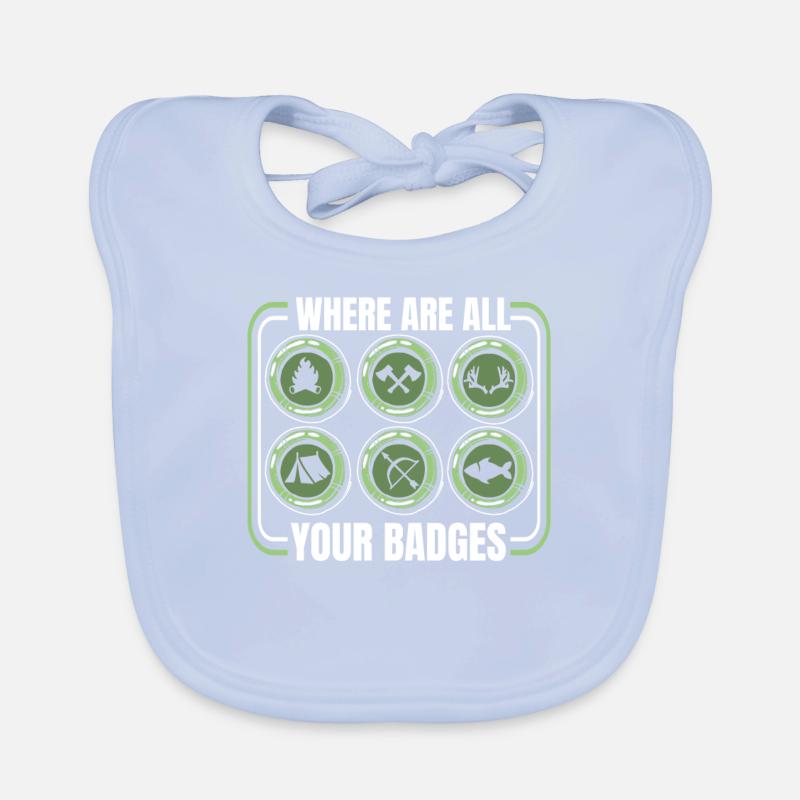 Boy Scout Badge Organic Baby Bibs