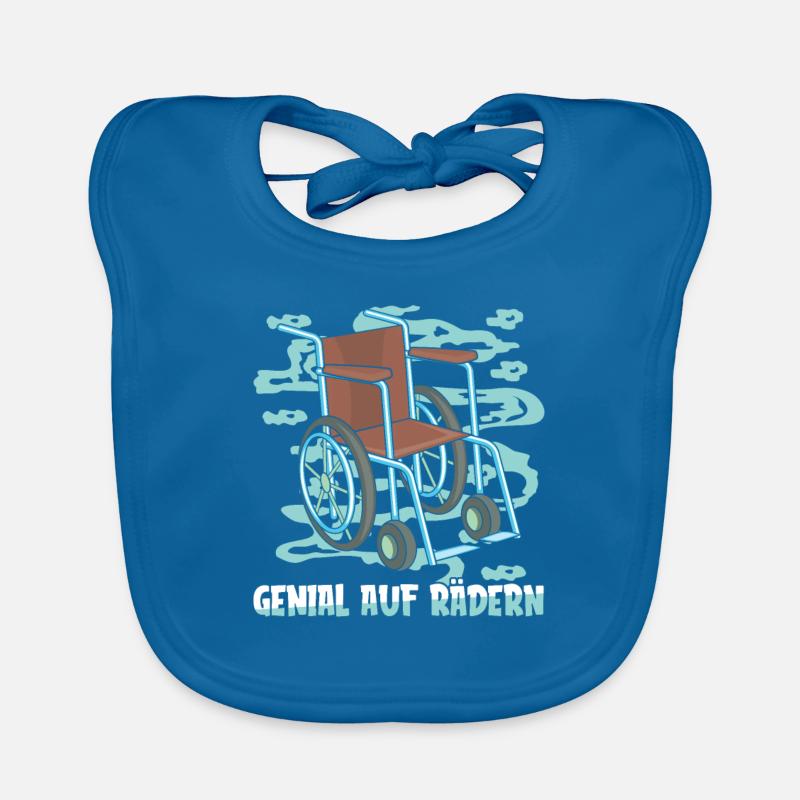 Rollstuhl Rollstuhlfahrer Baby Bio-Lätzchen
