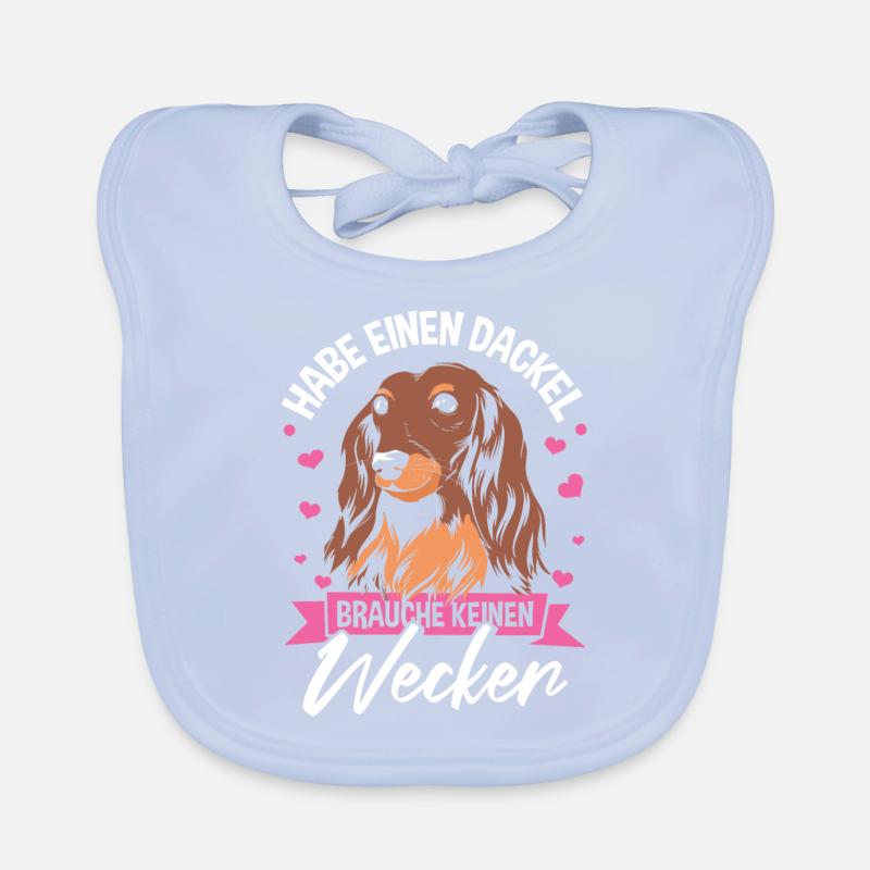 Gassi Dackel Sprüche Baby Bio-Lätzchen