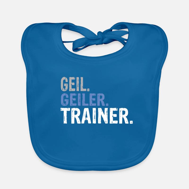 Trainer Bester Trainer Trainer Geburtstag Trainer Baby Bio-Lätzchen