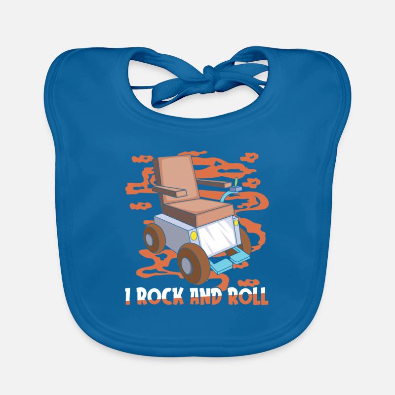 Rollstuhl Rollstuhlfahrer Baby Bio-Lätzchen