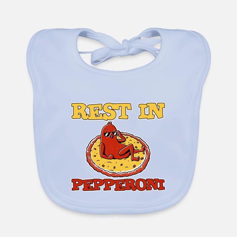 Reste dans Pepperoni 2 Bavoir bio Bébé