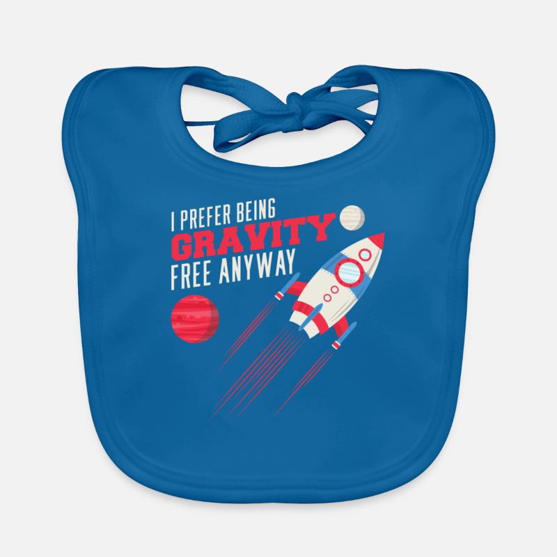 space, space, rocket, space colonization Organic Baby Bibs