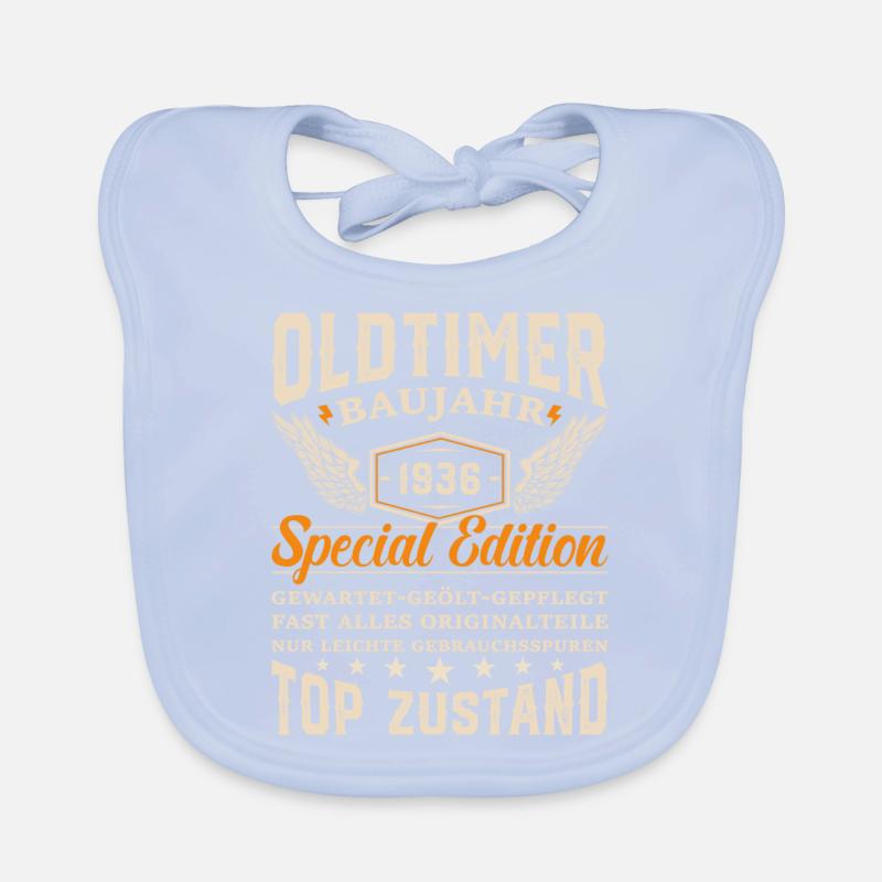 1936 Oldtimer Geschenk Baby Bio-Lätzchen