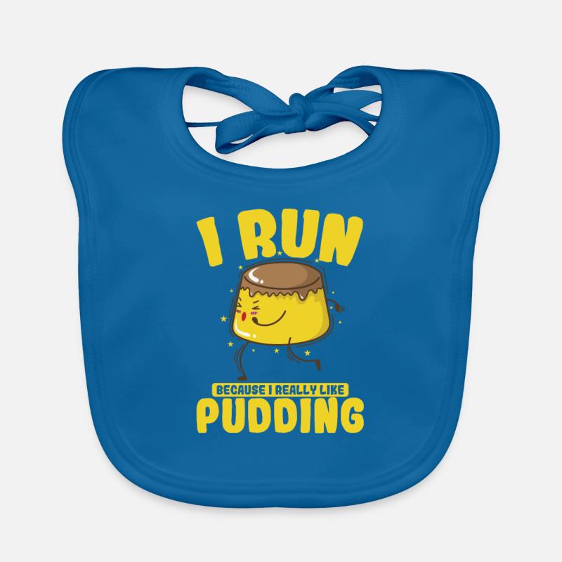 Only Interested in Pudding Dessert Organic Baby Bibs