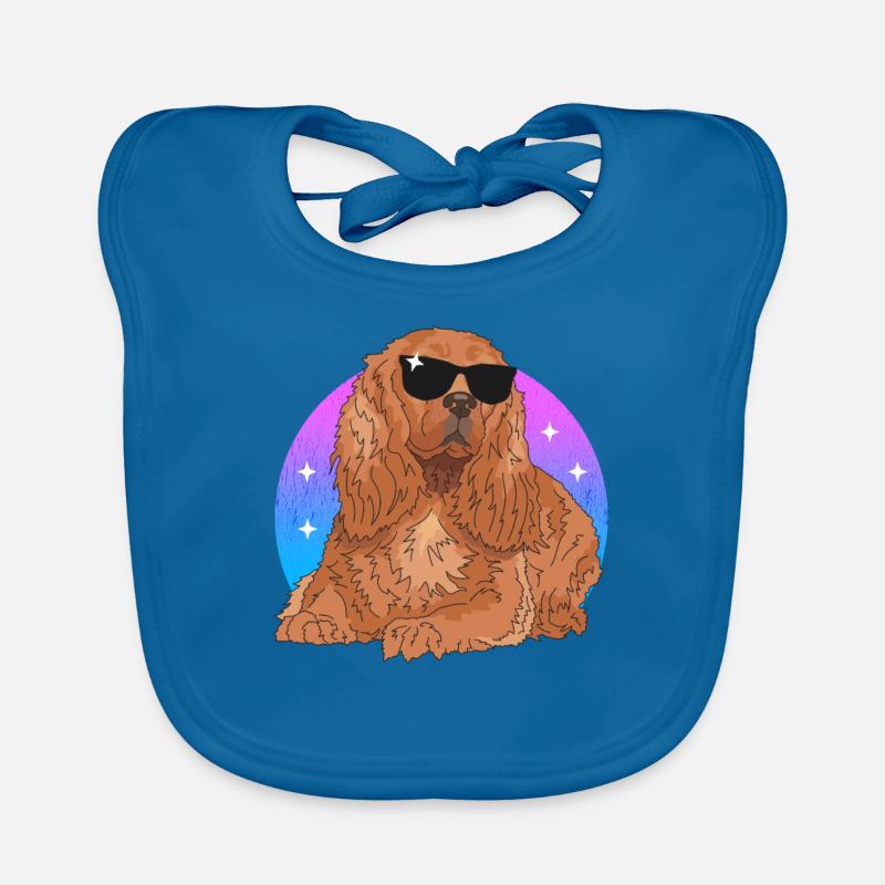 Cocker Spaniel Chien Cocker Spaniel Cadeau Bavoir bio Bébé