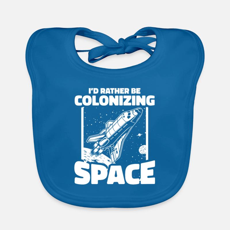 espace, espace, fusée, colonisation de l’espace Bavoir bio Bébé