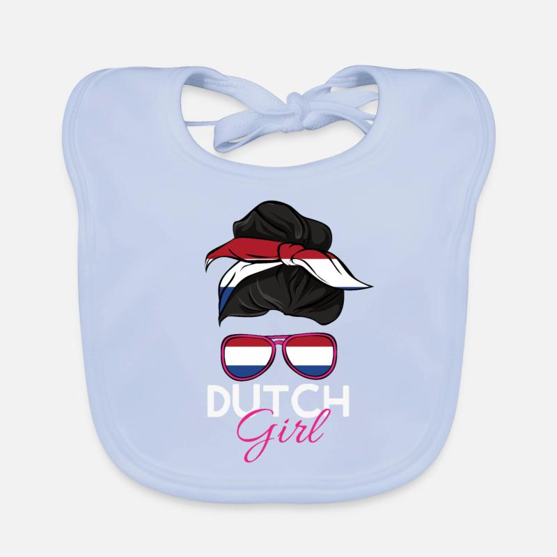 Holländisches Mädchen Baby Bio-Lätzchen