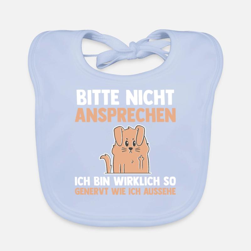 Hund Bitte Nicht Ansprechen Baby Bio-Lätzchen
