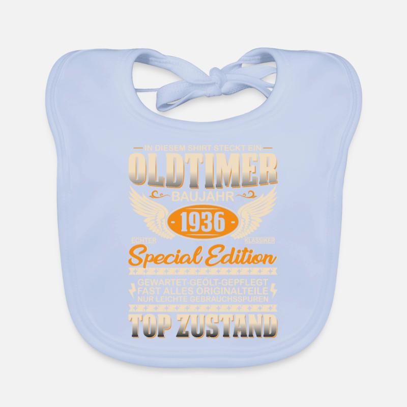 1936 Oldtimer Geschenk Baby Bio-Lätzchen