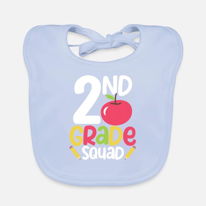 2. Klasse Squad Second Teacher Student Team Back Baby Bio-Lätzchen