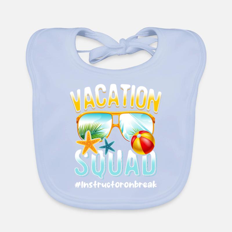 Instruktor Vacation Squad #Instructoronbreak Baby Bio-Lätzchen