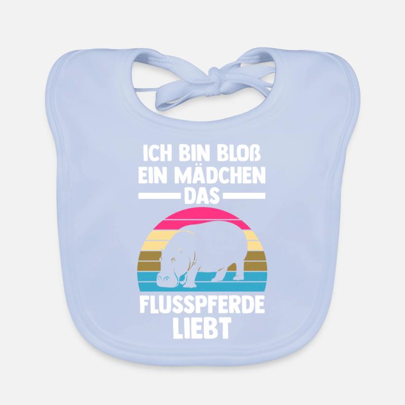 Nilpferd Flusspferd Baby Bio-Lätzchen