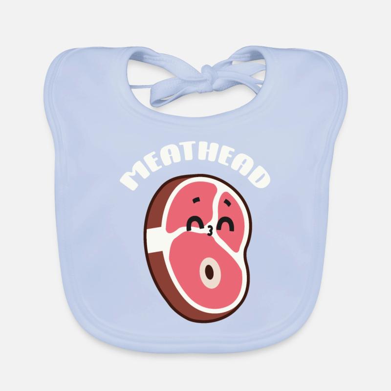 Steak Organic Baby Bibs