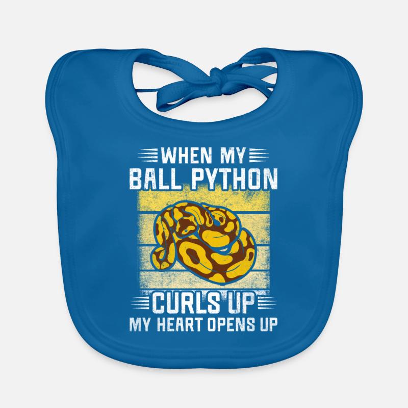 J’aime ma boule de banane Python King Python Bavoir bio Bébé