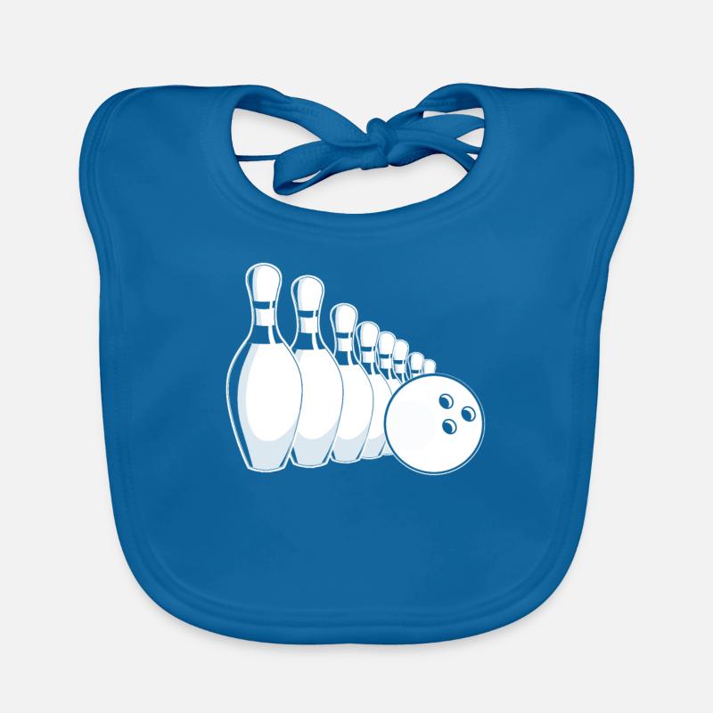 Bowling Bowlen Bowler Baby Bio-Lätzchen