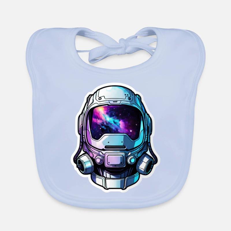 Space Galaxy Astronaut Organic Baby Bibs