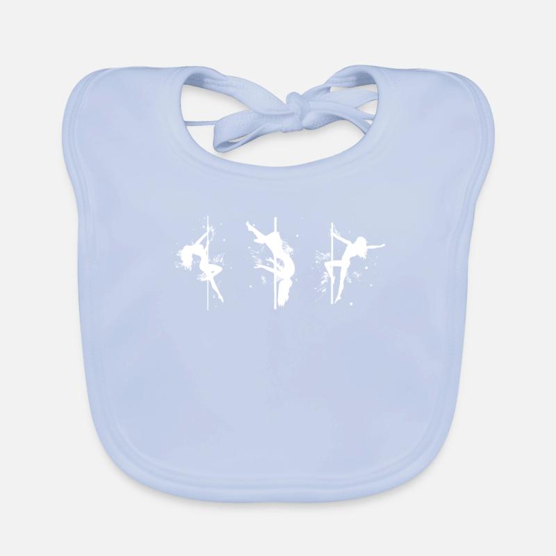 Pole Dancing Dancers Organic Baby Bibs