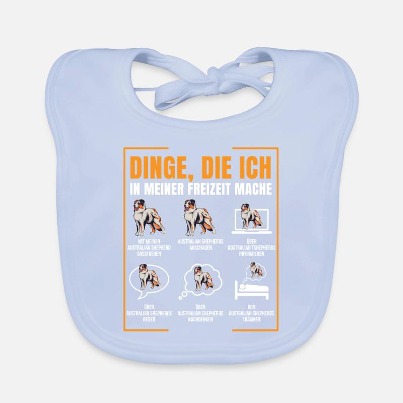 Australian Shepherd Baby Bio-Lätzchen