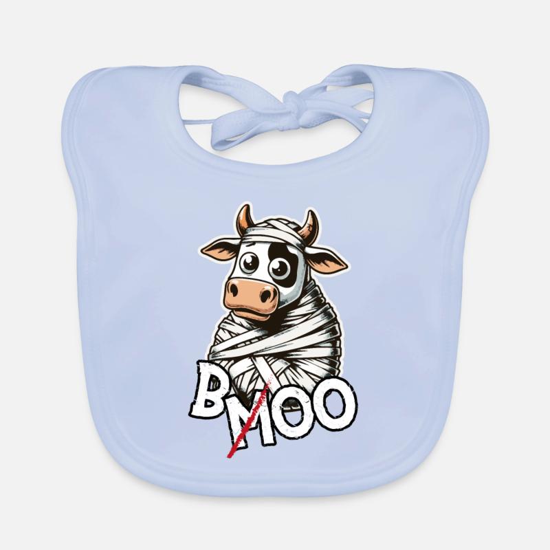 Spook-a-Moo : la vache la plus mignonne d’Halloween Bavoir bio Bébé
