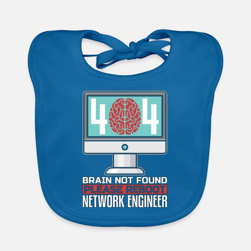 Network Engineer 404 Brain Not Found Programmer Baby Bio-Lätzchen