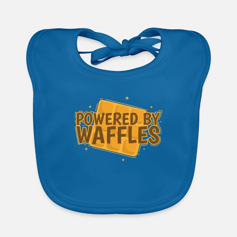 Powered by Waffles Dough Pastry Snack Organic Baby Bibs