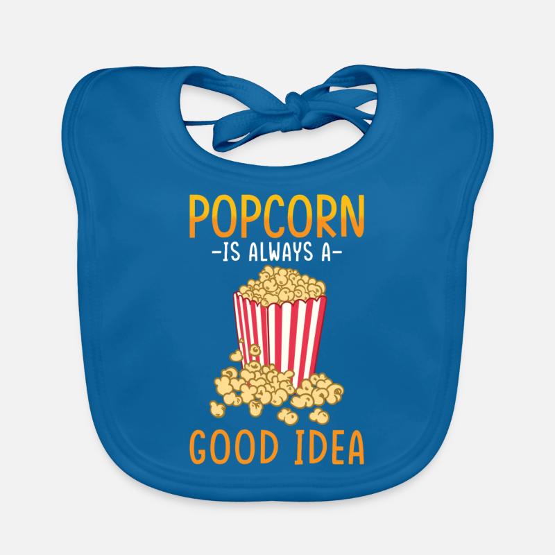 Popcorn amant cadeau drôle pop-corn Bavoir bio Bébé