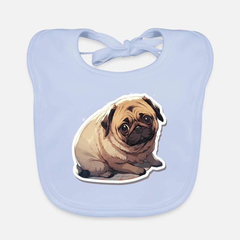 Mops Mops Hund Mops Leben Mops Geschenke Baby Bio-Lätzchen