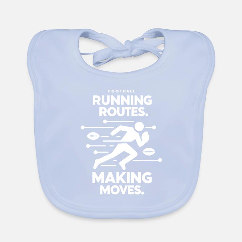 Running Routes Making Moves Organic Baby Bibs