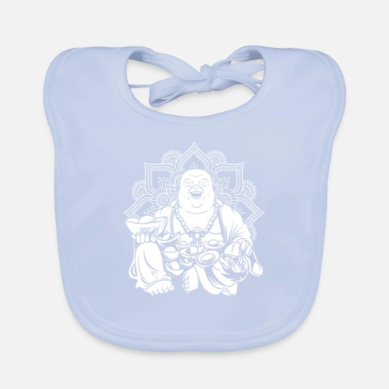 Buddha Buddhist Mandala Organic Baby Bibs