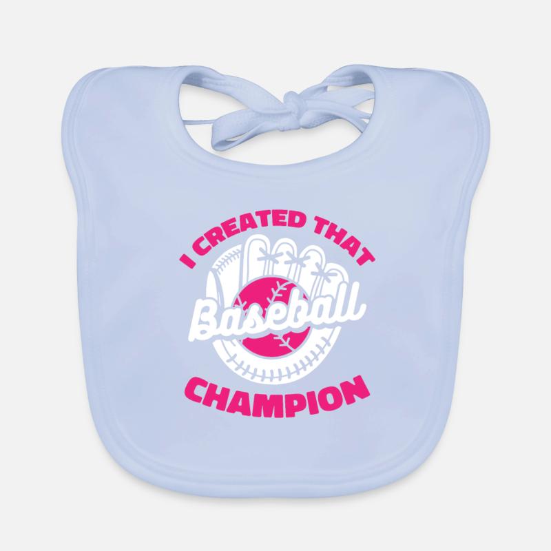 Baseball Mutter Baseball Mama Baby Bio-Lätzchen