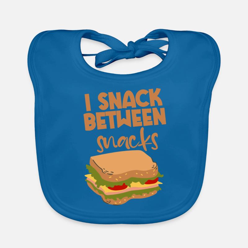 I Snack Between Snacks 2 Organic Baby Bibs